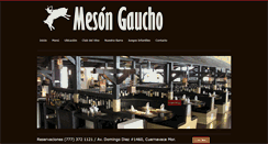 Desktop Screenshot of mesongaucho-mexico.com