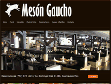 Tablet Screenshot of mesongaucho-mexico.com